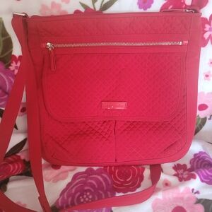 Vera Bradley Cherry Red Quilted Crossbody Bag